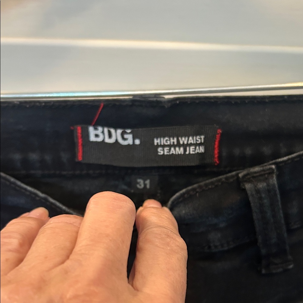 BDG High Waist Seam Jeans - Dark Gray
